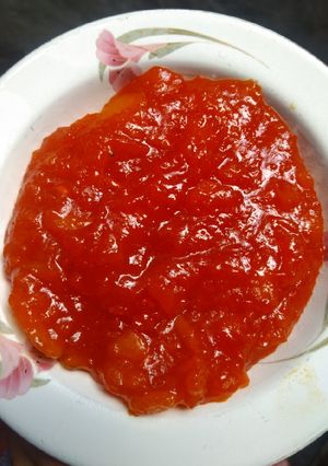 কাচা পেপের জেলি রেসিপির প্রধান ছবি