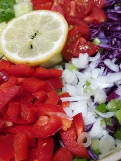O poză a rețetei Salată de legume de vară.