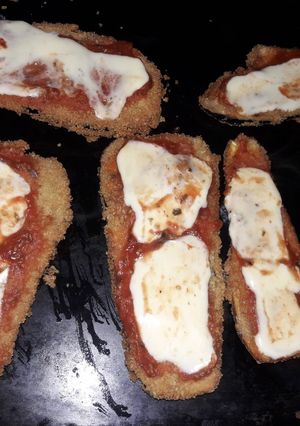 Una foto de Milanesas de berenjenas