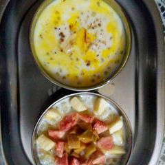Sago Kheer and sago delight A picture of Sago Kheer and sago delight.
