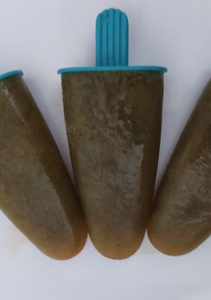 A picture of Raw Mango Jaggery Kulfi.