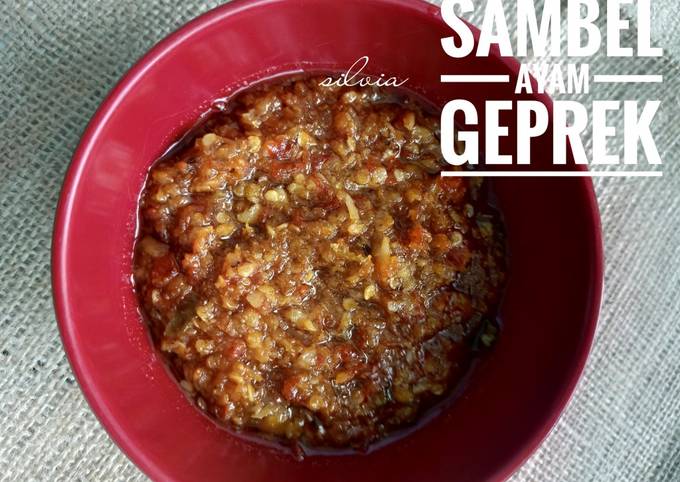 Sambel ayam geprek