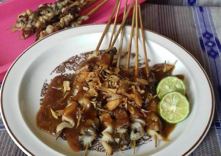 Sate jamur saus kentang