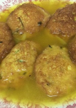 Una foto de “Huevos Aconejados “ (Sopa de rellenos)