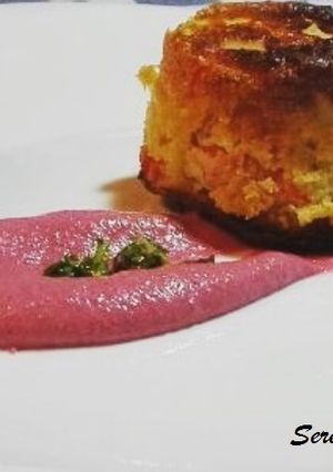 Foto di Flan di pesce con maionese vegana