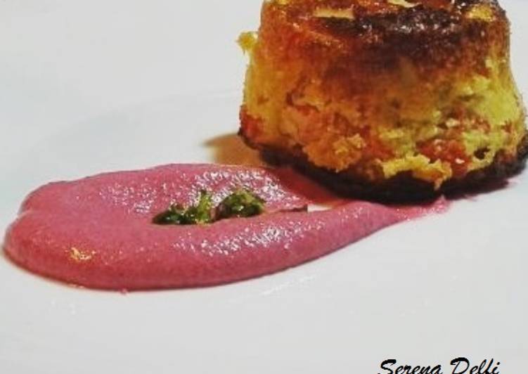 Flan di pesce con maionese vegana