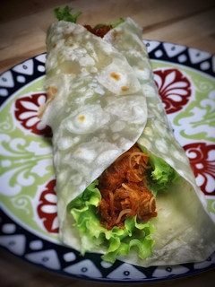 Una foto de Wrap casero de doro wat con fideos de arroz