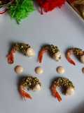 ANTIPASTI DI NATALE Gamberi Rossi in crosta di pistacchio