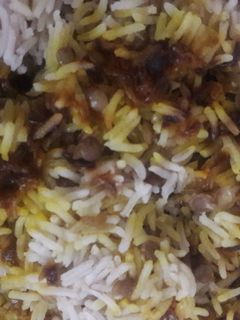 عکسی از دستور ❤عدس پلو دمی ویژه