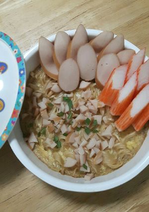 รูปของ มาม่าไข่ตุ๋น # ไมโครเวฟ