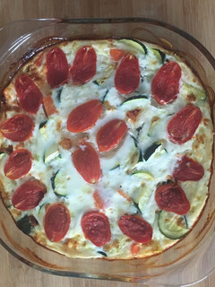 Una foto de Quiche de verduras sin masa y baja en calorías