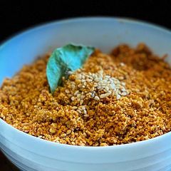 A picture of Tilachi chutney (sesame chutney powder).