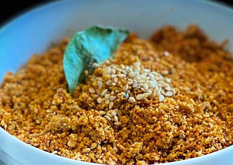 Recipe of Homemade Tilachi chutney (sesame chutney powder)