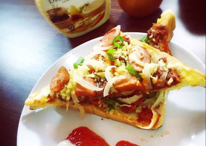Resep Pizza Roti Tawar Tanpa Oven Oleh Dini Iskandar Cookpad
