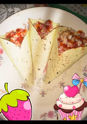 A picture of Crispy instant cheese mayo twister.