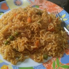 Atta Garlic Maggi A picture of Atta Garlic Maggi.