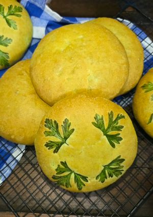 عکسی از دستور نان برگر سبز 🌿 green buns