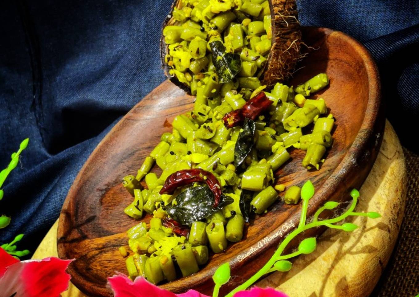 Green beans poriyal (green beans stir fry)