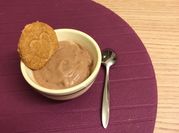 Una foto di gelato alla nutella