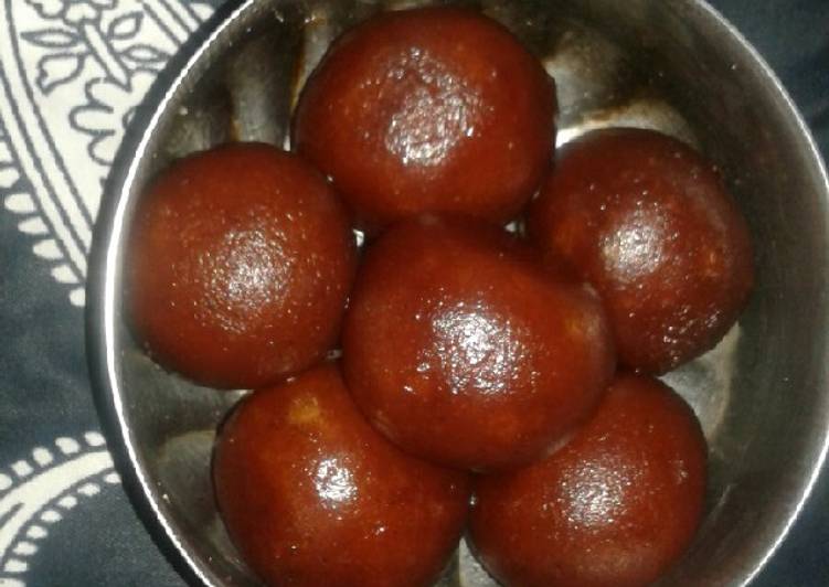Recipe of Super Quick Homemade Bread ke soft gulab jamun
