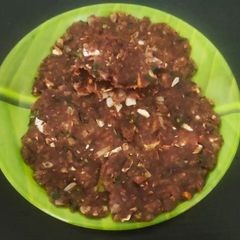 A picture of Finger millet, Flattened rice cheela.