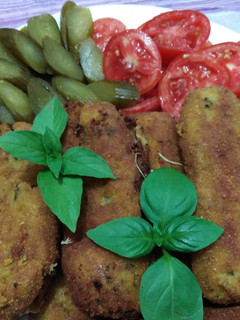عکسی از دستور کروکت سیب زمینی و مرغ