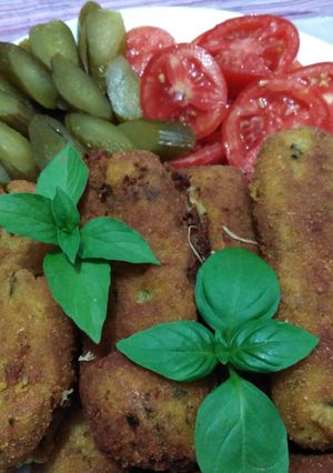 عکسی از دستور کروکت سیب زمینی و مرغ