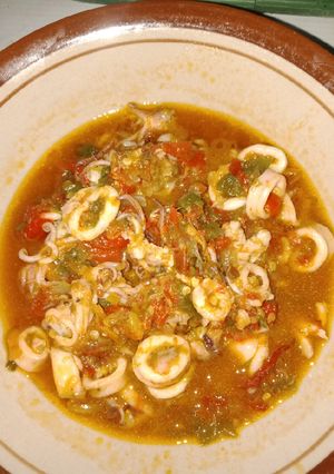 Foto resep Cumi masak pedas