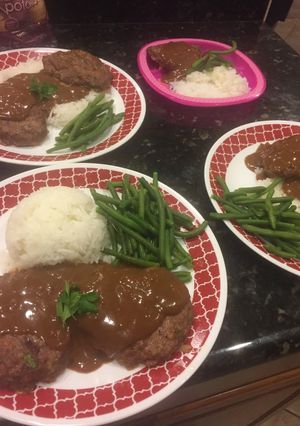 A picture of Franks Salisbury Steak.