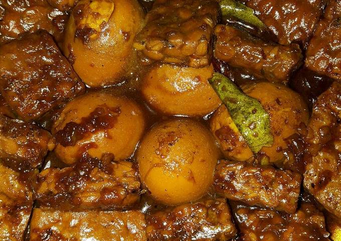 Resep Bacem Telur Tempe Tahu, Bisa Manjain Lidah