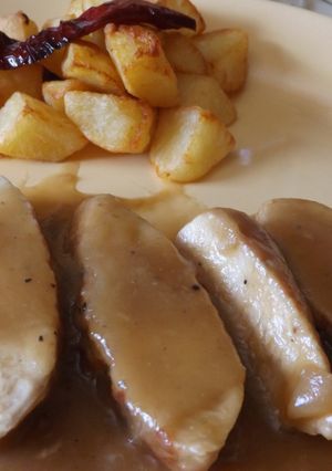 Foto principal de Solomillo de cerdo con salsa de cebolla al whisky
