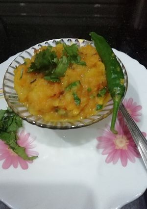 A picture of Shalgam turnip ka bharta.