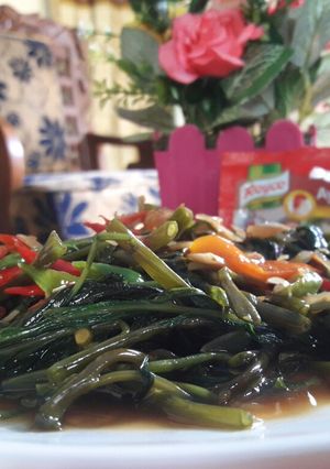 Foto resep Cah kangkung simple