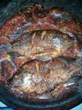 Ikan mujair goreng sambel jeruk