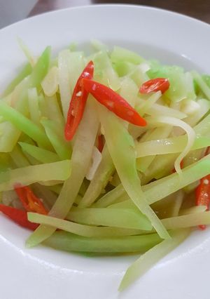 Foto resep Tumis labu siam sederhana