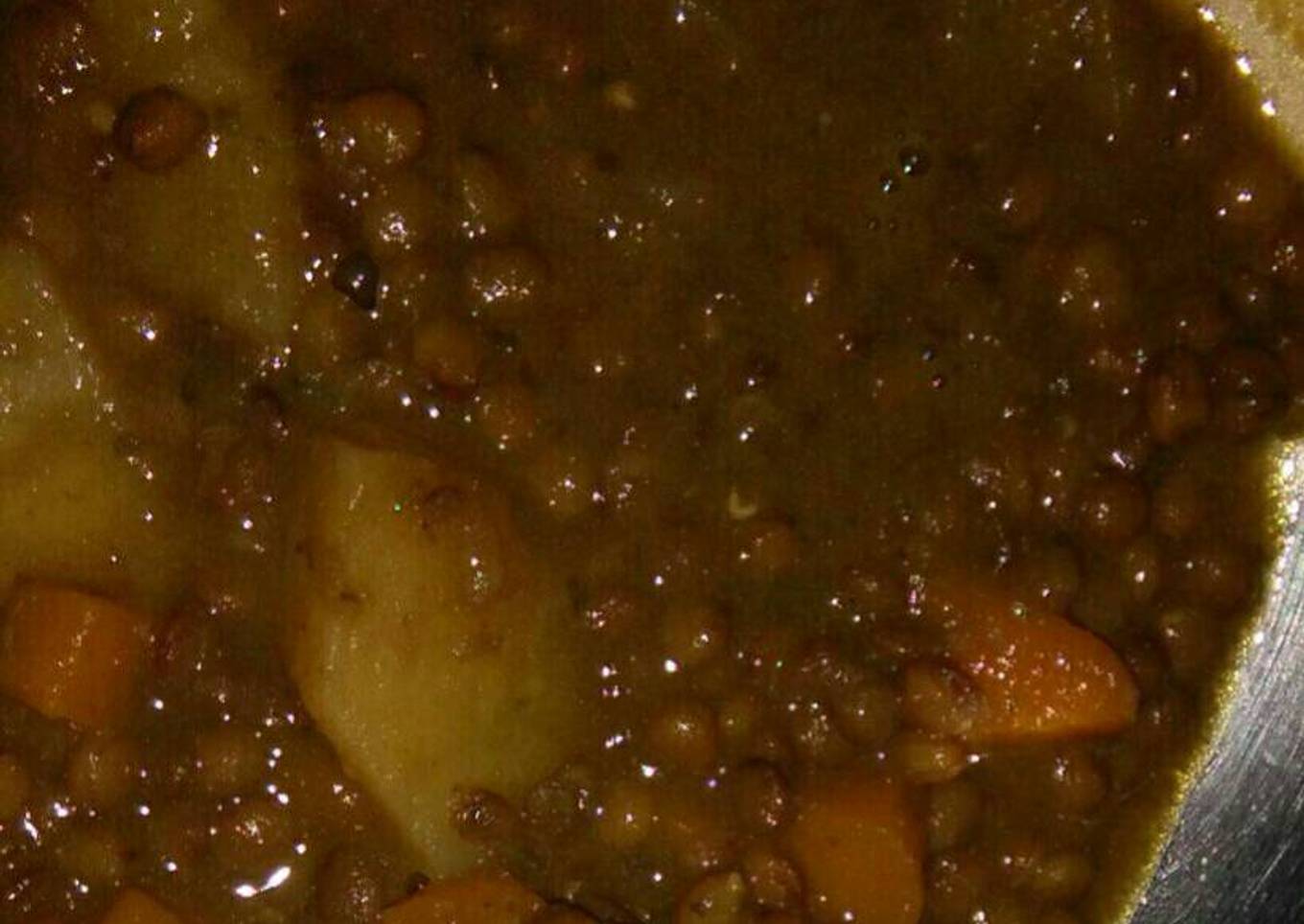 Lentejas pardinas estofadas