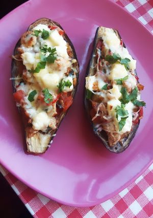 Töltött padlizsán recept fotója