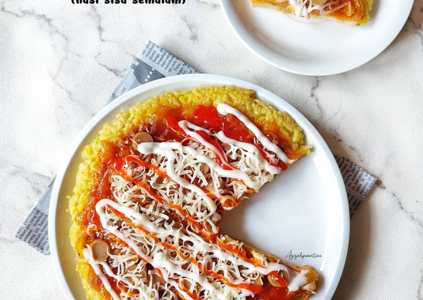 Pizza Nasi (nasi sisa semalam)