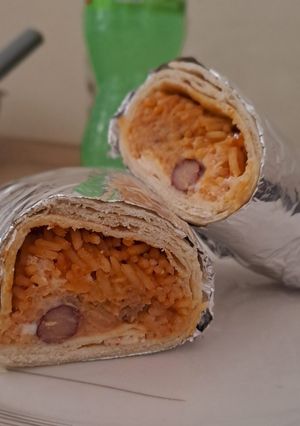 Φωτογραφία της συνταγής Burrito με ρύζι και φασόλια