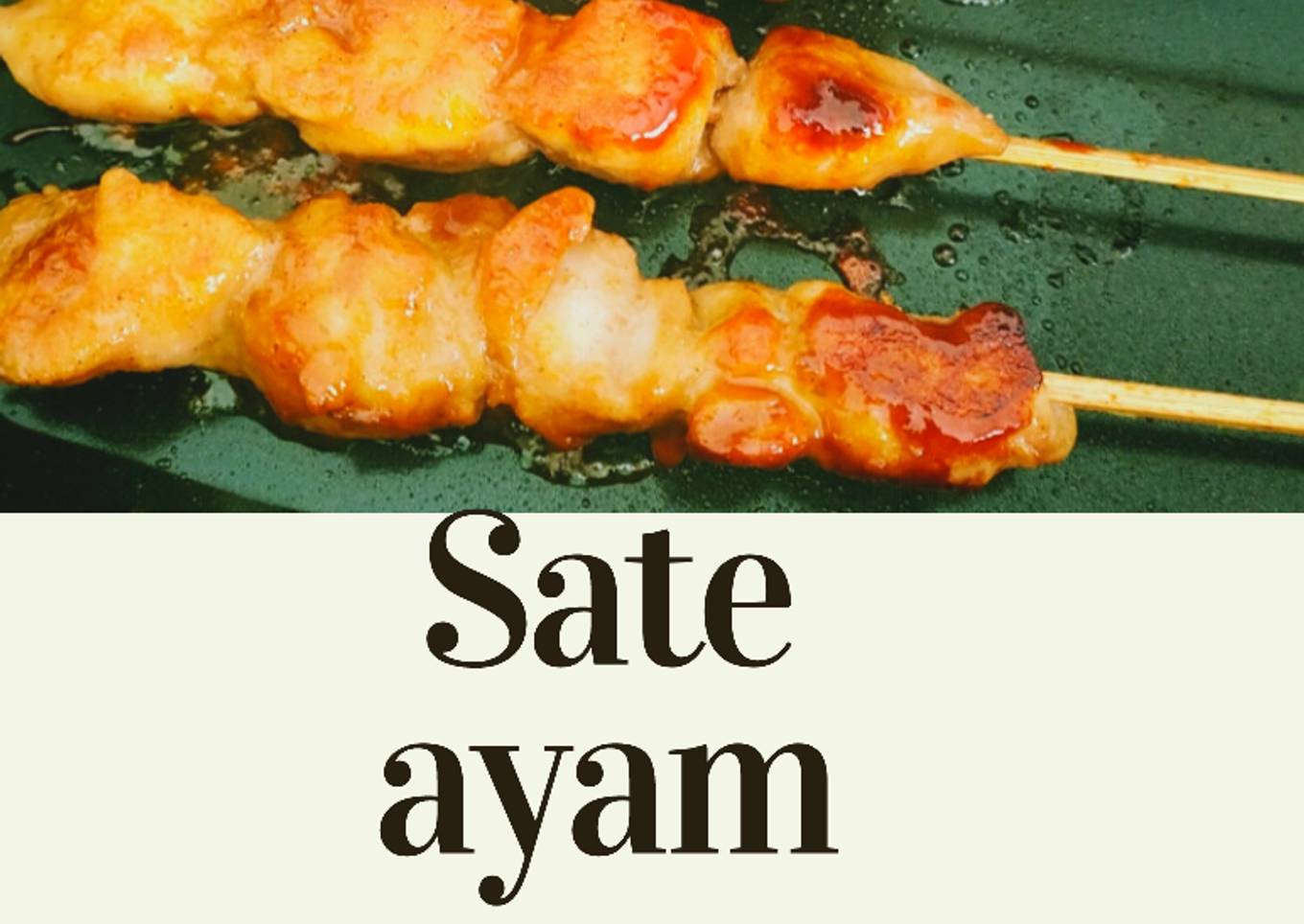 Sate ayam simpel