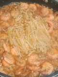 Udang asam manis pedas jamur Enoki🌶️🦐