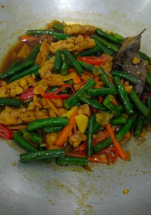 Foto resep Tumis kacang panjang tempe