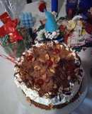 Postre de 🧑‍🎄Navidad🧑‍🎄🍄🐞con, Nutella, almendras, café y opo