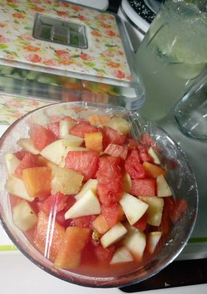 A picture of Fruits salad.