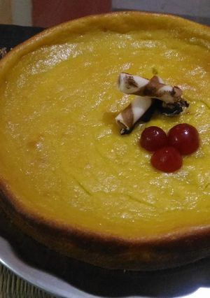 A picture of Mango cake.