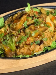 A picture of Paneer Chilli Sizzler.
