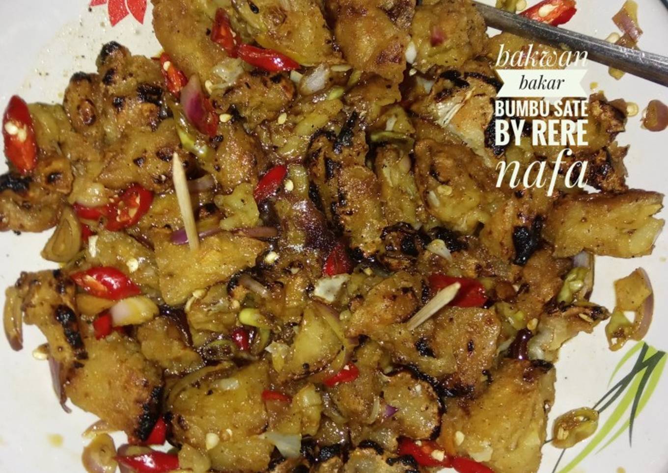 Bakwan bakar bumbu sate