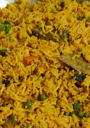 A picture of Mix vegetable pulav.