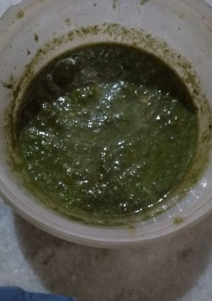 A picture of Dhaniya chutney.