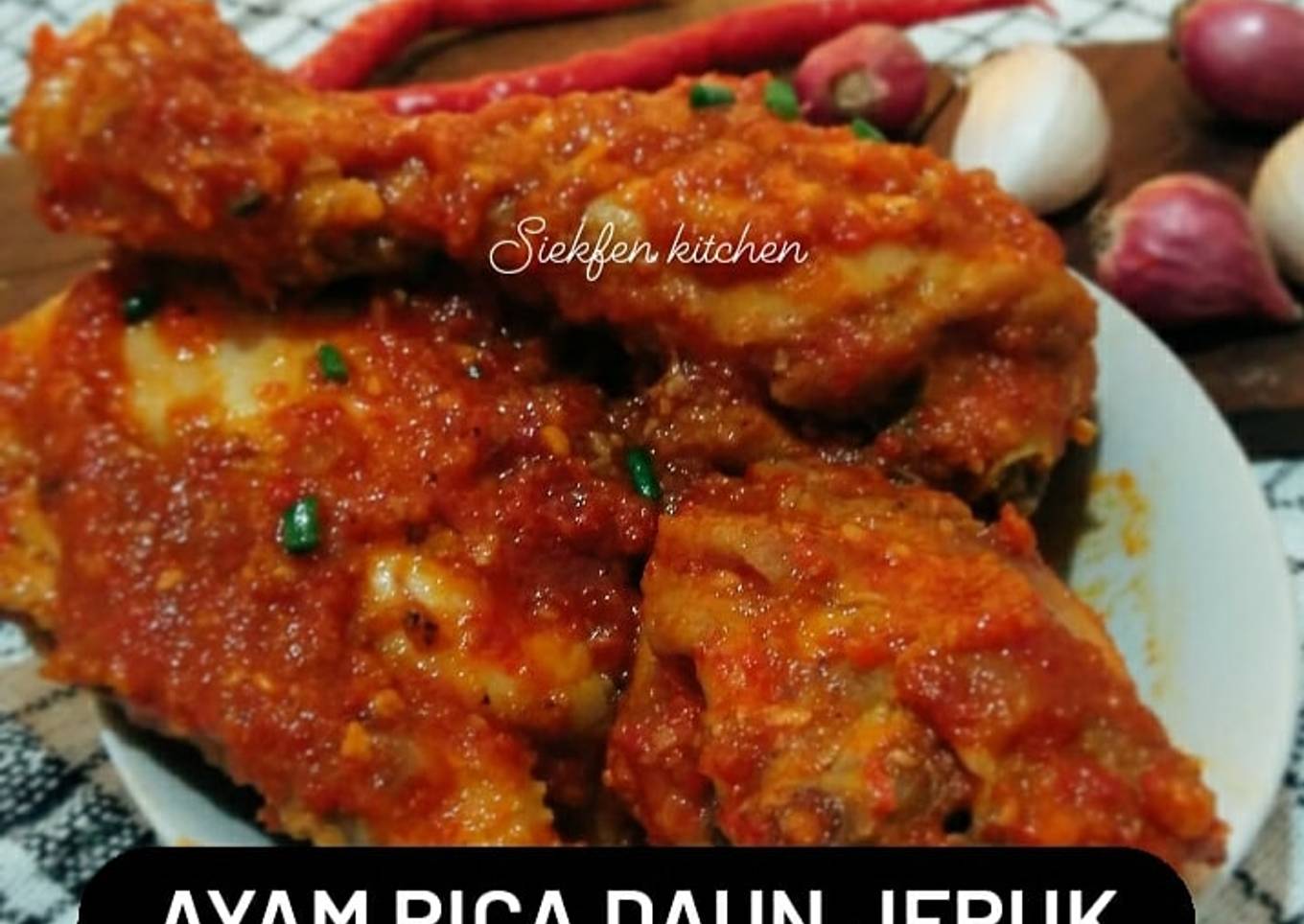 Ayam Rica Daun Jeruk (Ide simple menu lebaran)